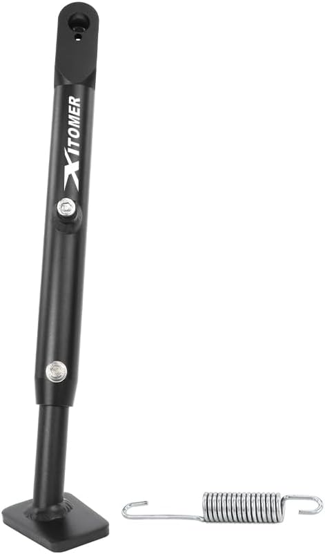 Xitomer 0-4'' Adjustable Kickstand Fit for CRF300L CRF250L Rally CRFL300LS Motorcycle Adjustable Side Stand Kickstand (Black)