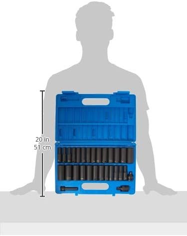 Grey Pneumatic (1229DM 3/8" Drive 29-Piece Deep SAE/Metric Socket Set