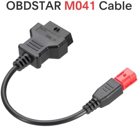 6 Pin OBD2 Adapter Cable, Euro5 6-pin Connector Fit for 2019-DUCATI for Guzzi for KTM for Suzuki for Yamaha for Davidson for Piaggio Motorcycle OBD Diagnostic Cable M041 ECU Key IMMO Progrann