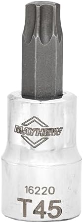 Mayhew Tools 16013 Torx Socket Bit Set, Chrome Plated, 12-Piece