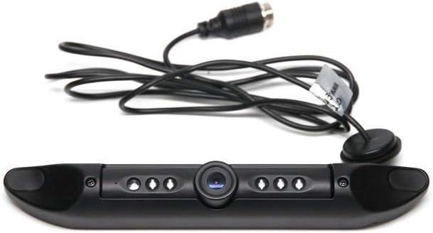 170° License Plate Backup Camera with 6 Infra-RED ILLUMINATORS (Adjustable Angle) (RVS-0355-IR) (66ft Cable, RCA Connector)