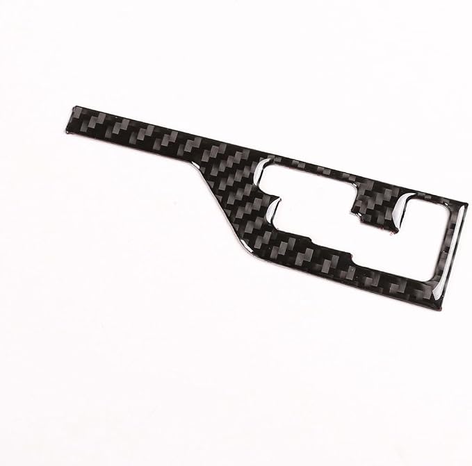 Factory Direct Sale Soft Carbon Fiber Interior Trim Accessories for 2016-2020 Toyota Tacoma Center Console Storage Box Gear Shift Indicator Decorative Stickers 2 PCS (Black Carbon)