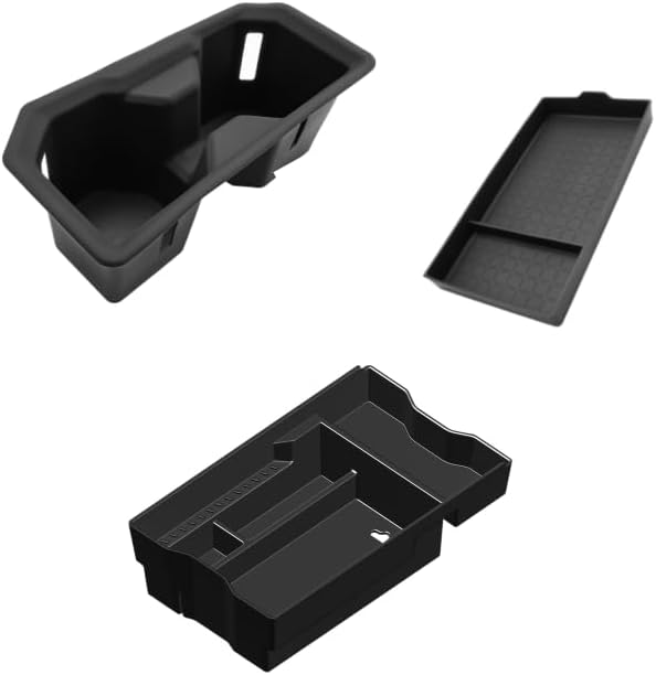 BIBIBO 3Pack for 2026 Toyota RAV4 Center Console Organizer 2026 Toyota RAV4 Console Armrest Tray+Cup Holder +Armrest Box Bottom Silicone Mat 2026 RAV4 Insert Organizer 2026 RAV4 Accessories