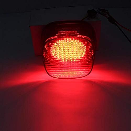 Eagle Lights Flashing Strobe Layback LED Tail Brake Light Kit Compatible With Harley Davidson Motorcycles - No License Plate Window