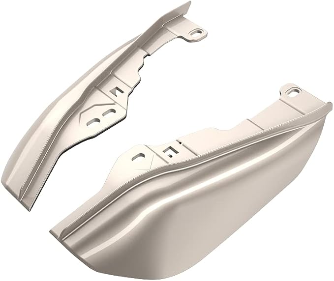 Advanblack 2024 RG Mid Frame Air Deflectors Compatible for Harley Touring Street Glide, Road King, Electra Glide, 2009-2025(Silver Fortune)