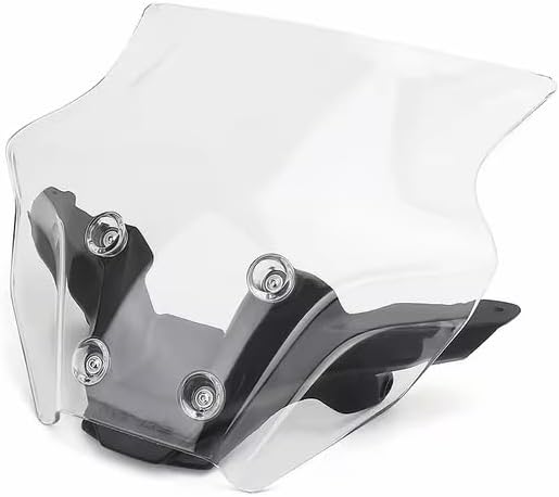 Windshield Deflectors for Yamaha MT-09 MT09 MT 09 mt09 2024, Motorcycle Acrylic Touring Sports Front Fairing Bracket Windscreen Wind Protector Visor Accessories (Transparent Set)