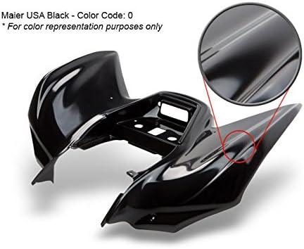 Maier USA Radiator Scoops Compatible/Replacement for 04-05 Honda TRX450R - Black - 117480