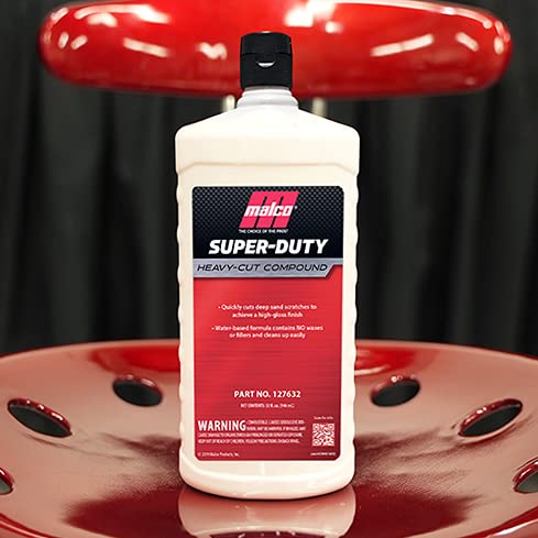 Malco Super Duty Heavy Cut Compound - Professional Cutting, Polishing and Finishing Compound/for Auto Paint Correction, Detailing and Buffing / 1 Gallon (127601)