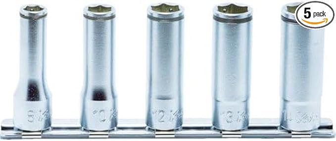 Ko-ken RS3350M/5 3/8 Sq. Dr. Deep NUT GRIP Socket Set 8mm-14mm - 5 pieces