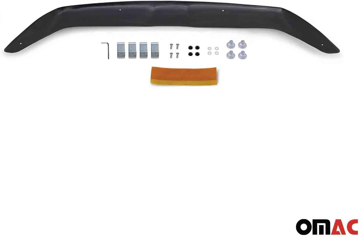 OMAC Front Bug Shield Hood Deflector Guard fits Hyundai Tucson 2022-2025 Black Smoke