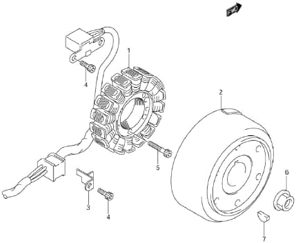 Stator Alternator Generator Fits Suzuki ATV QUADSPORT Z400 LT-Z400Z LTZ400 (2003-2008)