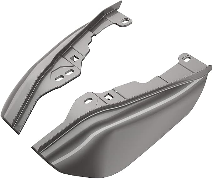 Advanblack 2024 RG Mid Frame Air Deflectors Compatible for Harley Touring Street Glide, Road King, Electra Glide, 2009-2025(Billet Silver)