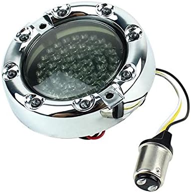 Eagle Lights 3 1/4” Infinity Beam Front LED Turn Signals w/Running LED Light Ring for Harley Davidson Motorcycles