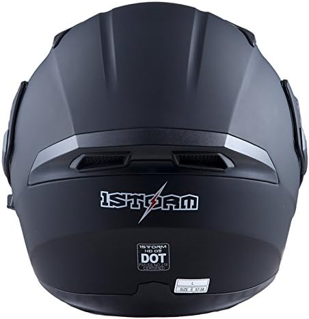 1Storm Motorcycle Modular Full Face Helmet Flip up Dual Visor Sun Shield: HB89