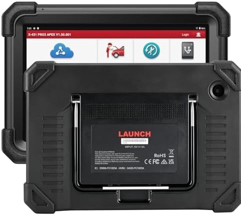 LAUNCH X431 Scanner PRO3 APEX Bidirectional Scan Tool 2026 Upgraded, OEM Topology Map, Online Coding, HD Truck, 55+ Services All-System car Diagnostics Tool,10.1 Inch, CAN FD & DoIP, FCA & Renault SGW
