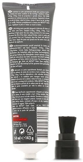 Motul Motorcycle Chain Care Bundle – C5 Chain Paste + C1 Chain Cleaner & C2 Chain Lube Kit w/Brush & Gloves Road Motorcycle Maintenance Kit