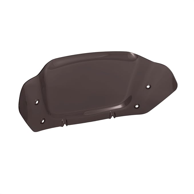 10" Wave Windshield Windscreen Wind Splitter Compatible for Harley Street Glide FLHX 2024-2025, CVO Street Glide FLHXSE 2023-2025, FLHXU 2025 (Smoke)