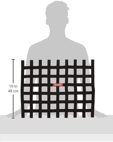 RaceQuip® 721005RQP Window Net 1 in Webbing - 18 x 24 in Rectangle - Black