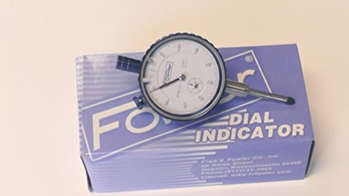 Fowler 52-520-110-2 Brass Premium Dial Indicator, White Face, 1" Total Travel