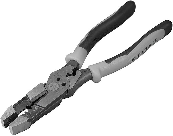 Klein Tools J207-8CR Needle Nose Pliers and J215-8CR Multitool Pliers Bundle