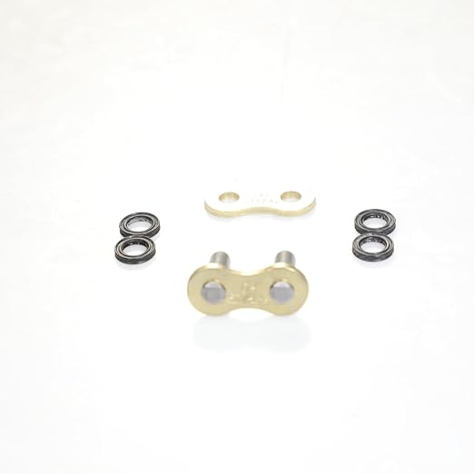 DONGHUA Motor Sport DH Chain 520HLX2 Quadra X-Ring Chain - 120 Links - Gold, Chain Length: 120, Chain Type: 520 Color: Gold