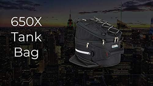 Chase Harper USA 650X Magnetic Tank Bag - Water-Resistant, Tear-Resistant, Industrial Grade Ballistic Nylon with Anti-Scratch Rubberized Bottom, Strong Neodymium Magnets - Expandable Design