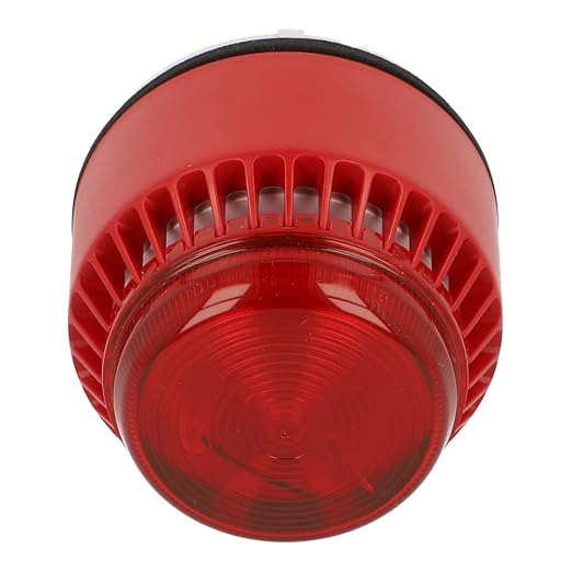 640452FULL-0281X | FL/RL/R/D/Separate/SWITC | EATON FULLEON FLASHNI Xenon Sounder Beacon 24VDC RED Lens DEEP RED Base Separate CONNS for SOU & BEA