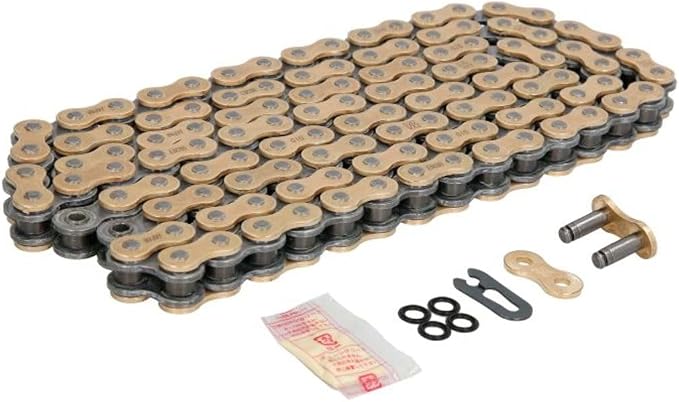 D.I.D. 520VX3GB-118 D.I.D 520VX3GB-118 DID 520VX3 X-Ring Chain 118 Link, Gold