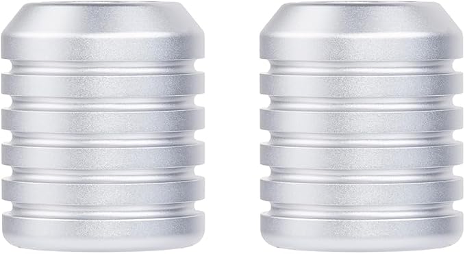 Advanblack ProTek Machined Harley Crash Bar Sliders 1.25" Decorative Wheel Rotatable End For Front Engine Guard Rear Saddlebag Guards (Silver CNC)