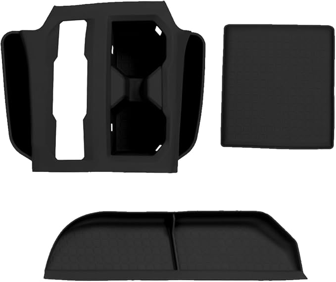 Suitable for 2026 Toyota RAV4 Central Control Protective Pad,Passenger Storage Organizer Mat,Interior Accessories Center Console Glove Box Organizer Tray (Black)