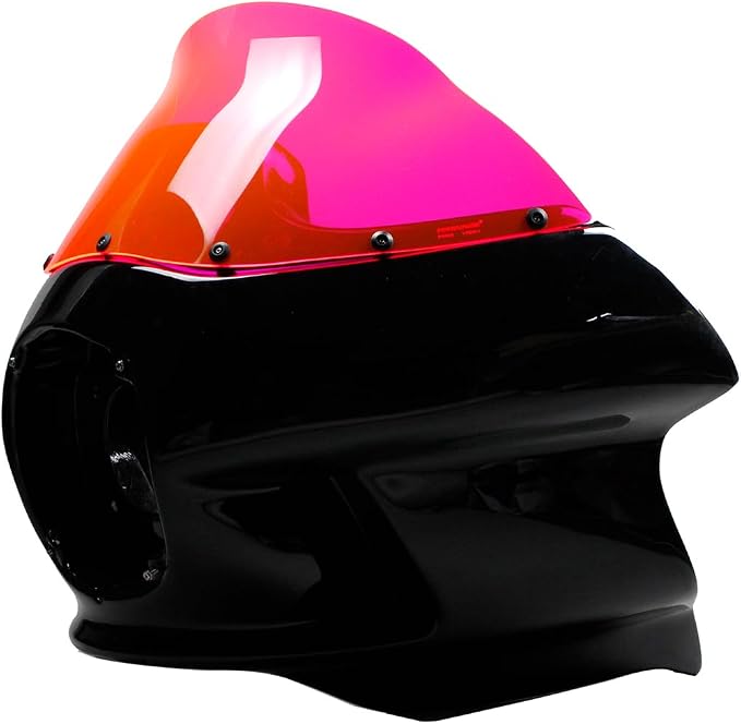 POWERAJAMES PMMA Windshield Windscreen for Harley FXRT Out Fairing (PMMA Pink)