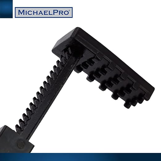 MichaelPro 90-Degree Locking Grip Hose Clamp Pliers, 3/4" to 2-3/4”, Adjustable Angle Tool for Radiator and Fuel Line Clamps, Non-Slip Handles, Ideal for Automotive Engine Bay Repairs | MP003065