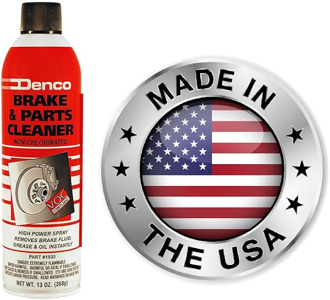 DENCO DISTRIBUTING, INC. #1930-50 Brake & Parts Cleaner Spray, 50-State Compliant, Non-Chlorinated, Fast-Drying Degreaser, Low Odor Aerosol, 15.3oz (13oz net wt) (Case of 176)