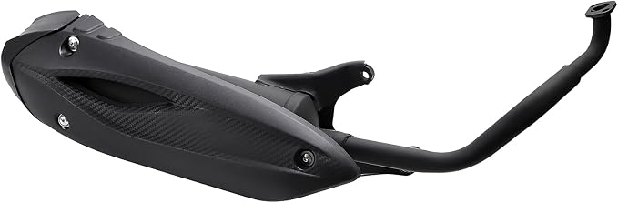 Minho Motorcycle Exhaust Assembly in Heavy Iron Material Compatible with Chinese GY6 125cc 150cc 4-Stroke Engine Scooter Moped RSZ 150 Gas Engine Scooters