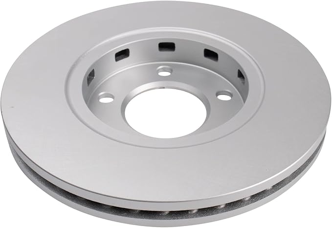 TRQ Front Brake Rotor Set G Coated Vented Compatible with 2001-2007 Chrysler Town & Country 2001-2003 Voyager 2001-2007 Dodge Caravan Grand Caravan