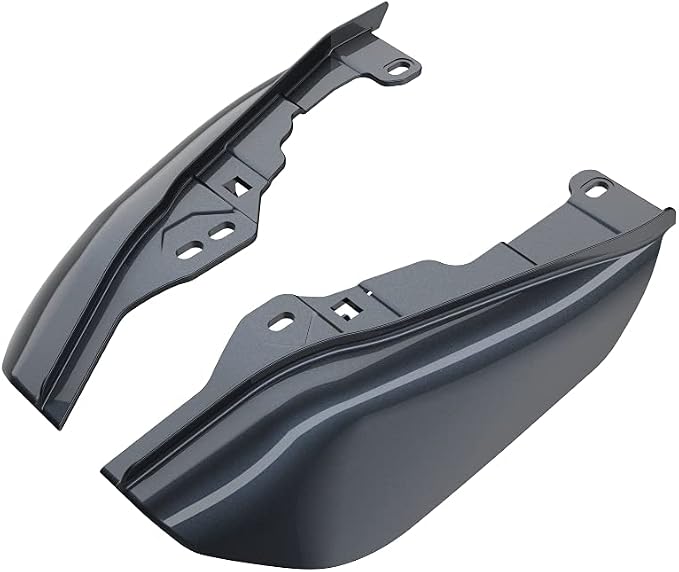 Advanblack 2024 RG Mid Frame Air Deflectors Compatible for Harley Touring Street Glide, Road King, Electra Glide, 2009-2025(Black Tempest)
