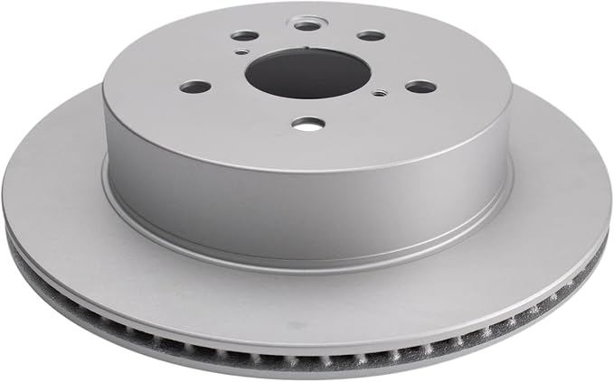 TRQ Rear Brake Rotor Set G Coated Solid Compatible with 2006 Lexus GS300 2007-2011 GS350 2006-2007 GS430 2007-2011 GS450h 2008-2011 GS460 2010-2015 IS250 2006-2015 IS350