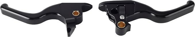 3 Finger 5.9" CNC Shorty Hand Control Lever Kit Brake Clutch Levers Fit for Harley Touring Electra Glide Highway King Ultra Limited 2008-2013, 2021-2024(Black)