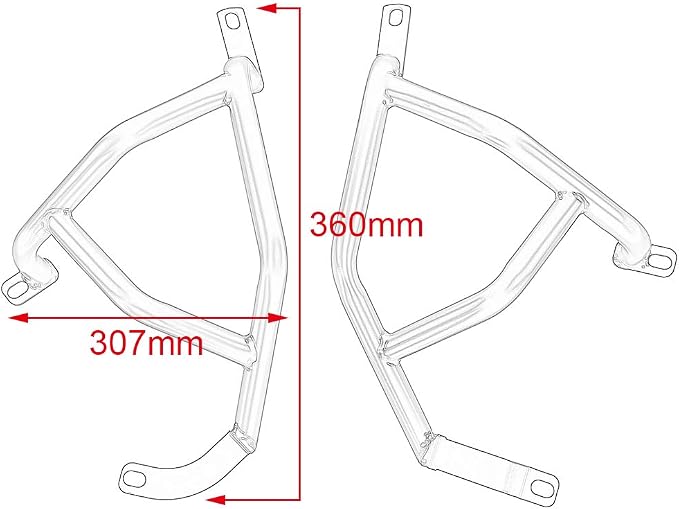 Crash Bar Engine Guard for Z500 SE ABS 2025 2026 Z400 Z250 2018-2024 Motorcycle Bumper Frame Guard Falling Protector Black