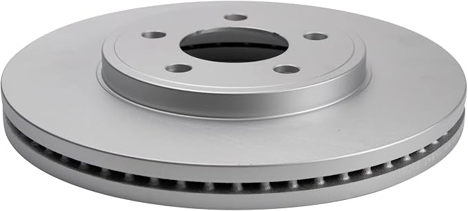 TRQ Front Brake Rotor Set G Coated Vented Compatible with 2003-2011 Ford Crown Victoria 2003-2011 Lincoln Town Car 2003-2011 Mercury Grand Marquis 2003-2004 Marauder