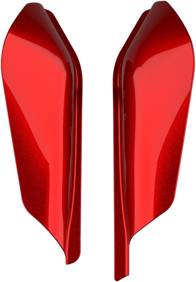 Advanblack 2025 RG Mid Frame Air Deflectors Compatible for Harley Touring Street Glide, Road King, Electra Glide, 2009-2025 (Brilliant Red)