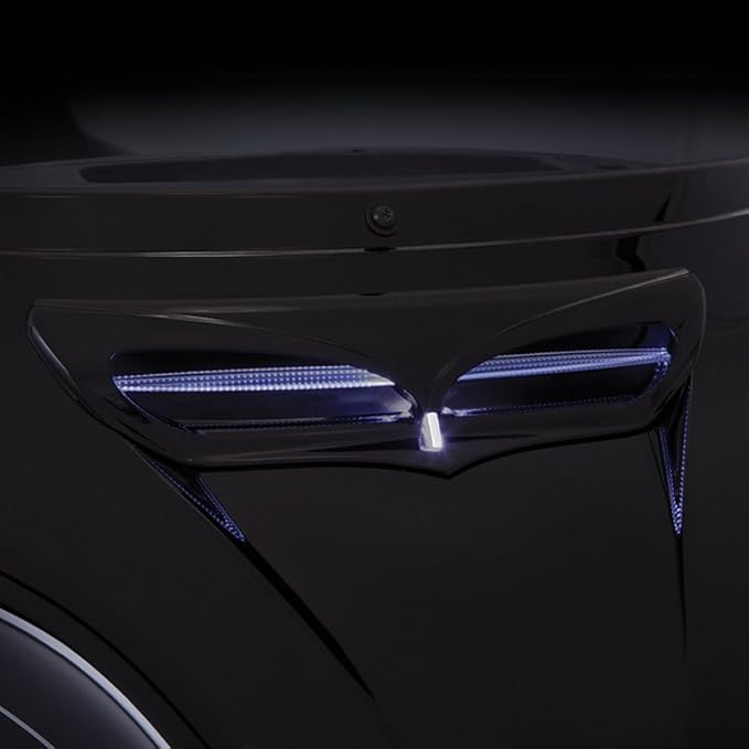 Ciro Fairing '14-up Harley-Davidson Vent Trim - LED Lighted, Black Finish 40012