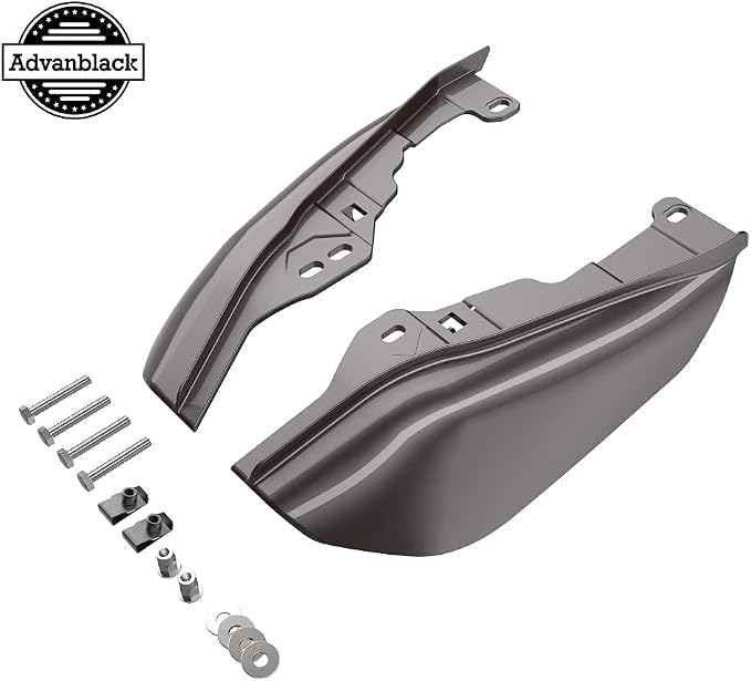 Advanblack 2024 RG Mid Frame Air Deflectors Compatible for Harley Touring Street Glide, Road King, Electra Glide, 2009-2025(Sumatra Brown)