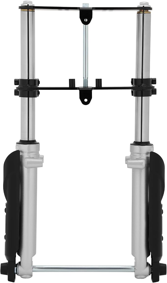 Mini Bike Suspension Kit-Mini Bike Front Fork Suspension Kit Replacement for Coleman CT100U/TrailMaster Storm 200/GMB100,Universal,Small Motorcycle Shock Absorber Fork Frame Upgrade Kit(Silver)