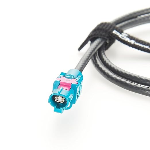 Original Rosenberger H-MTD Female to TE MATEnet Female Automotive Ethernet Cable 1Gbps E6K10A-1BZZ5-Z to 2302510-9 Shielded Connector 100/1000BASE-T1 for ADAS Camera, ECU, IVI Networking(1M/3.28FT)