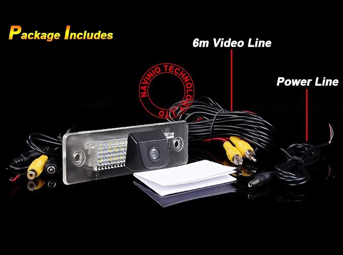 Car Night Vision Backup Camera,Waterproof License Plate Rear View Camera Replacement for Porsche 911 Cabriolet 964 993 996 968 Carrera 4S Convertible Coupe GT2 GT3 Turbo Targa 1989/07-2005/09