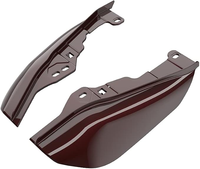 Advanblack 2024 RG Mid Frame Air Deflectors Compatible for Harley Touring Street Glide, Road King, Electra Glide, 2009-2025(Twisted Cherry)