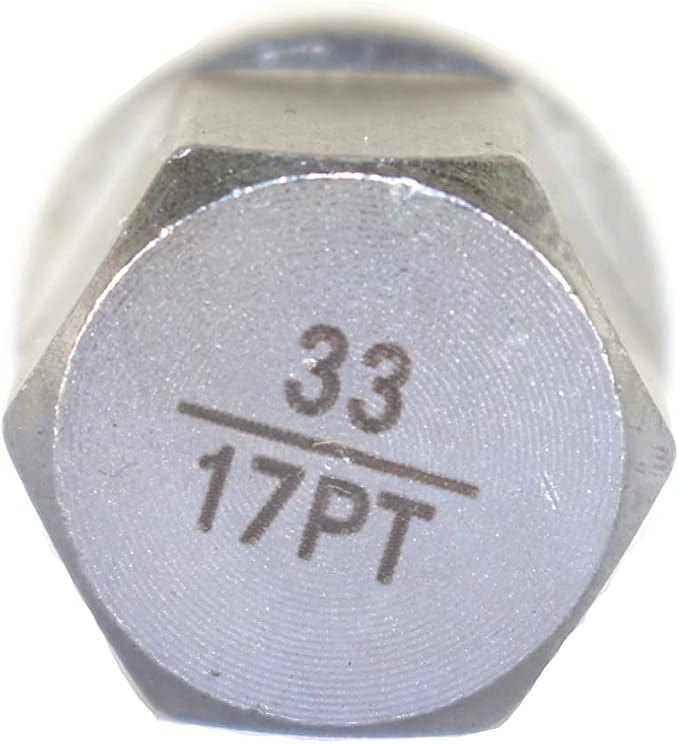 TMAX 33/17Pt Wheel Lock Nut Screw Removal Key Anti-Theft Lugnut Socket S3054 for BMW Vehicles