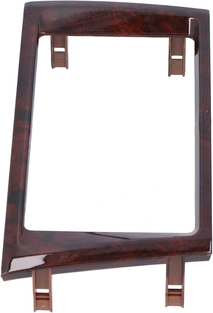 Central Console Frame, 2?Din Radio Fascia Car Stereo Navigation Refitted Dash Panel Kit Frame Mahogany Fit for Avalon 2000?2004