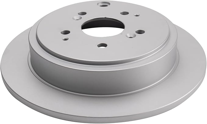 TRQ Rear Brake Rotor Set G Coated Solid Compatible with 2001-2006 Acura MDX 2003-2008 Honda Pilot